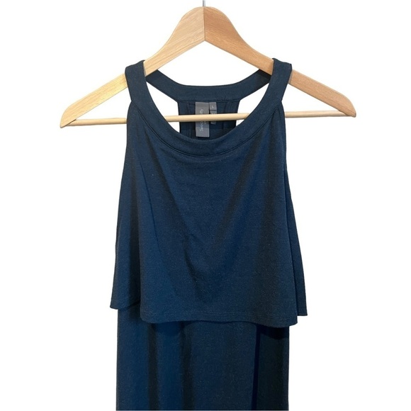 Sweaty Holistic Maxi Jersey Layered Athleisure Dress Large - Picture 3 of 7